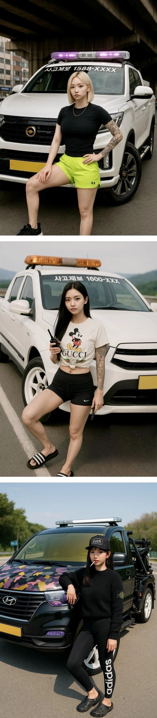 AI가 상상한 한국 여성 렉카기사