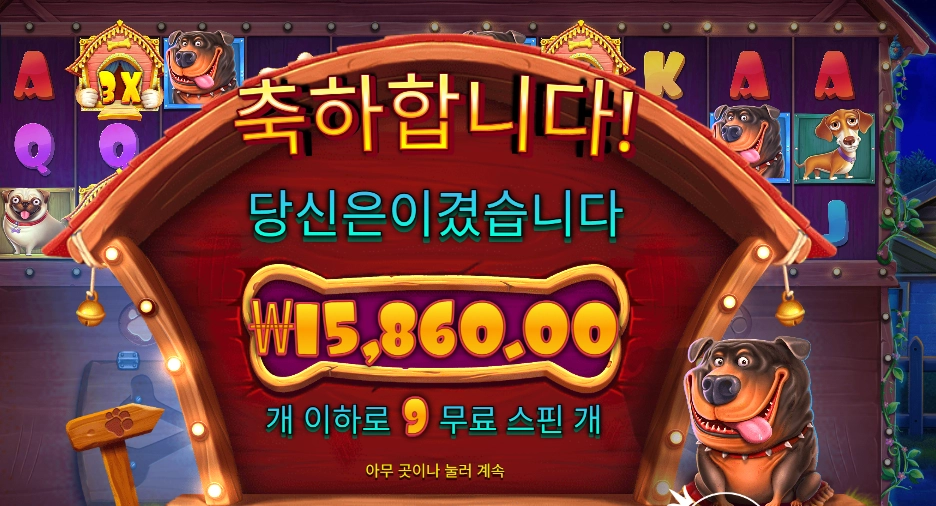 도그 하우스 멀티홀드 9스핀