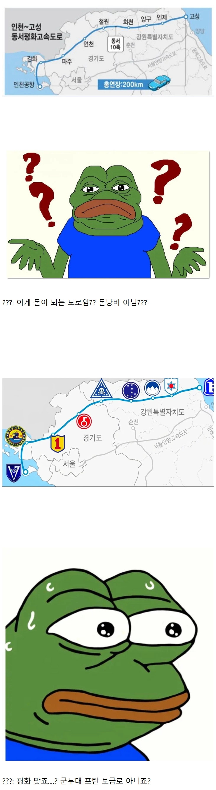현재 ㅈㄴ논란이라는 인천-고성 평화 동서고속도로