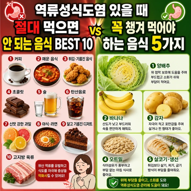 역류성 식도염 극복 음식