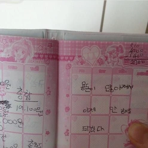 여동생의 용돈기입장