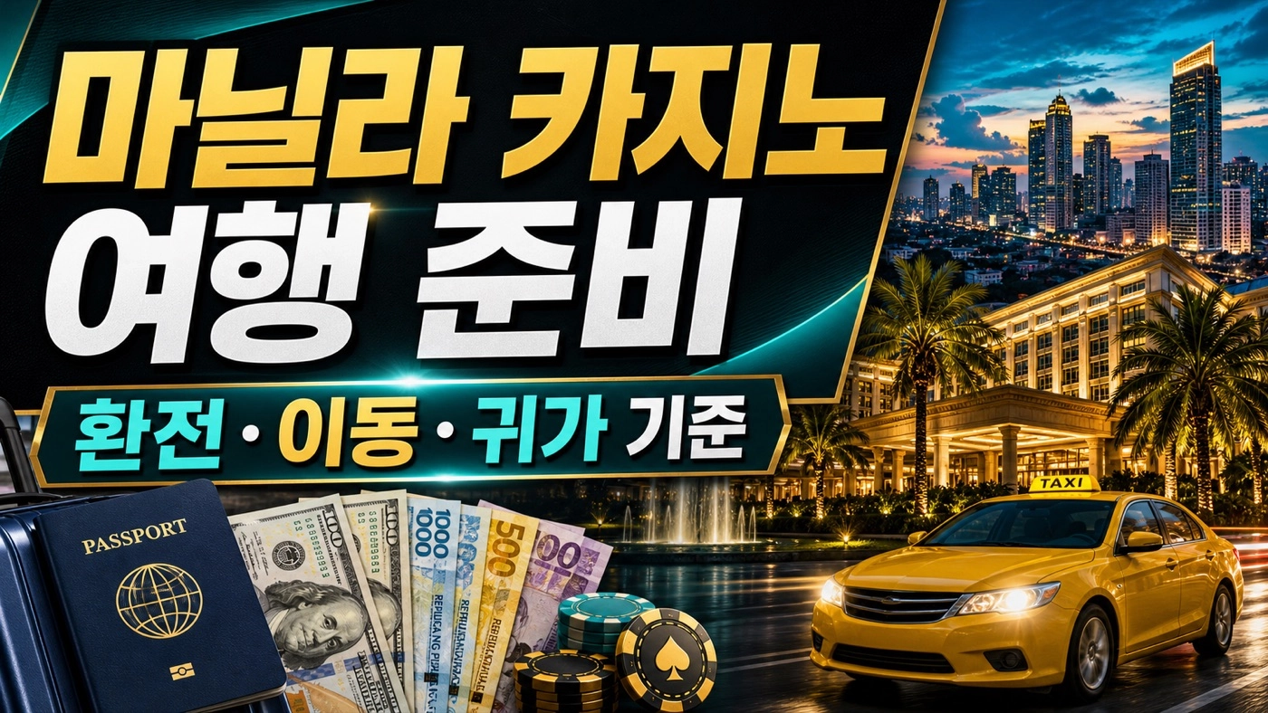 마닐라 카지노 여행 준비｜환전·이동·귀가 안전 기준