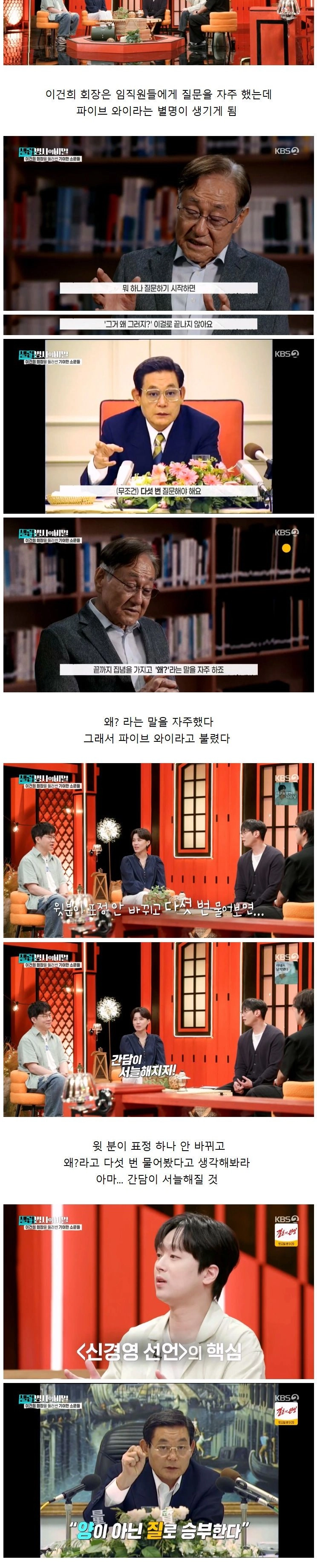 회장 취임 후 임원들에게 투명인간이라고 불렸다는 이건희 회장