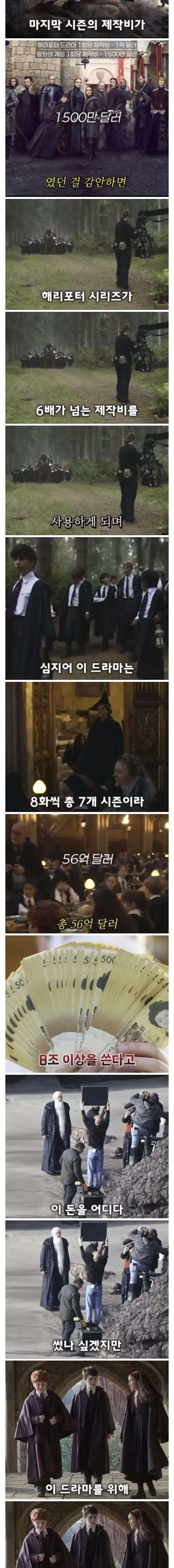 역대급으로 돈을 쏟아부은 해리포터 드라마 제작비