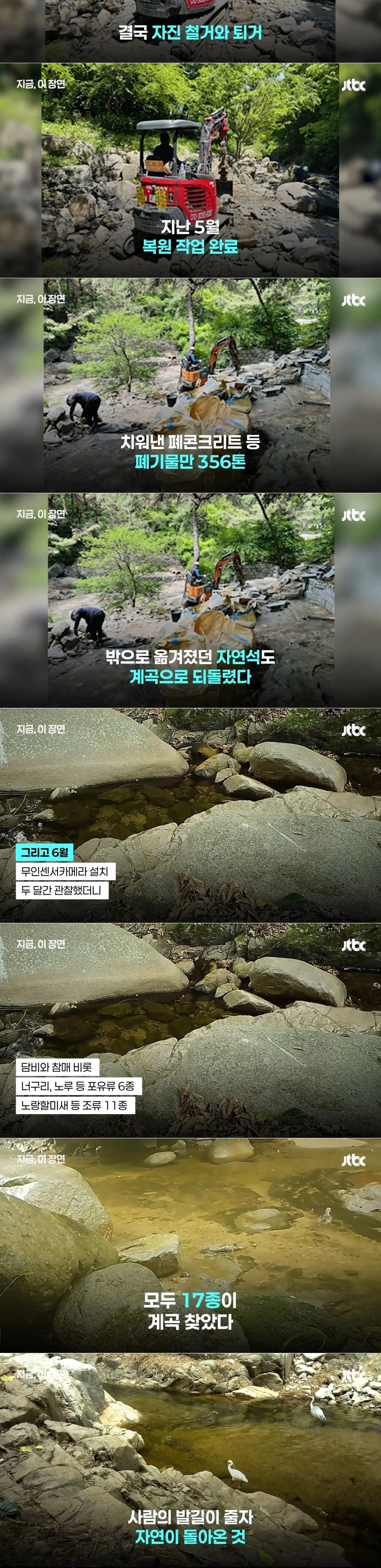 70년 무단점유 시설물 치운 팔공산 근황