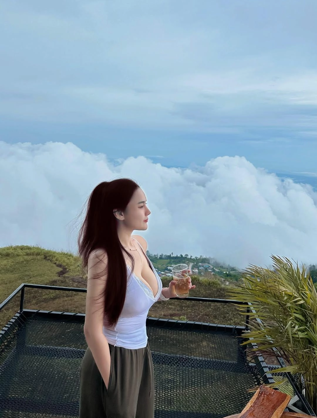산에서 커피를