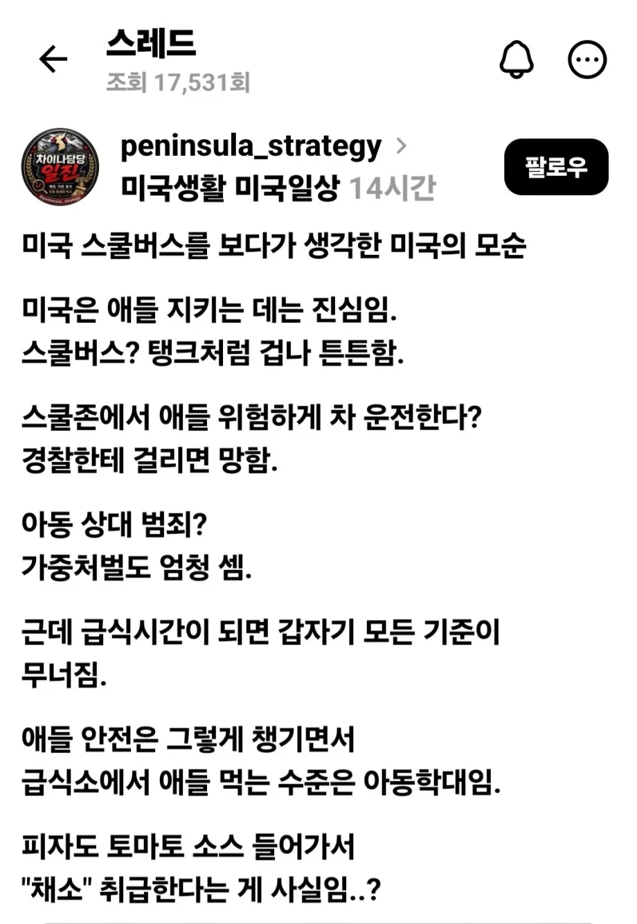 미국 어린이 보호의 모순