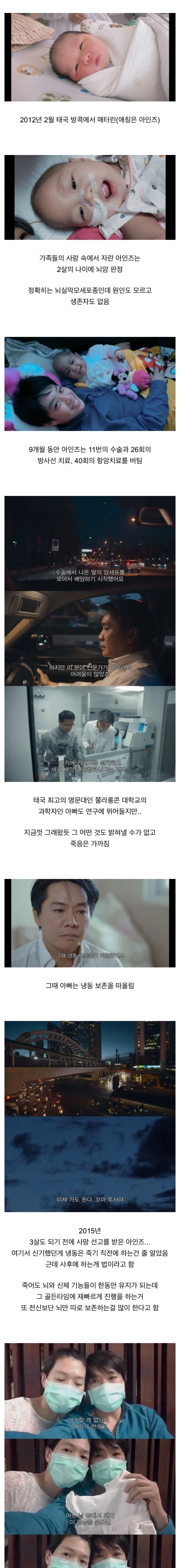 세계에서 가장 어린 냉동인간 아기