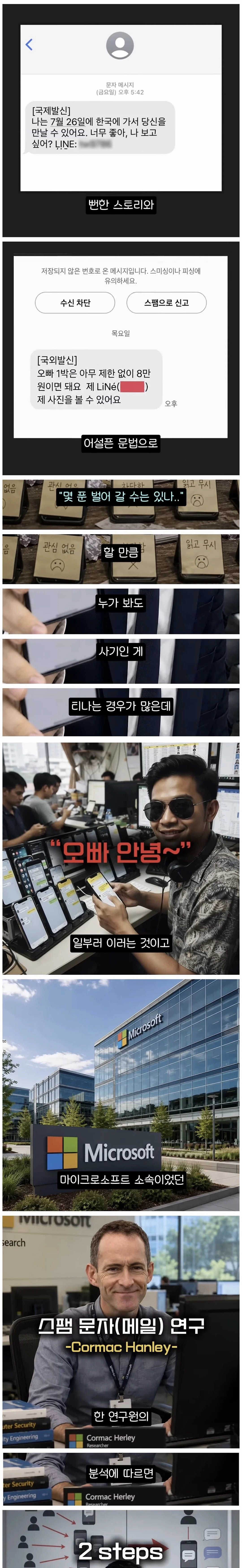 스팸문자가 대놓고 사기인 티 내는 이유