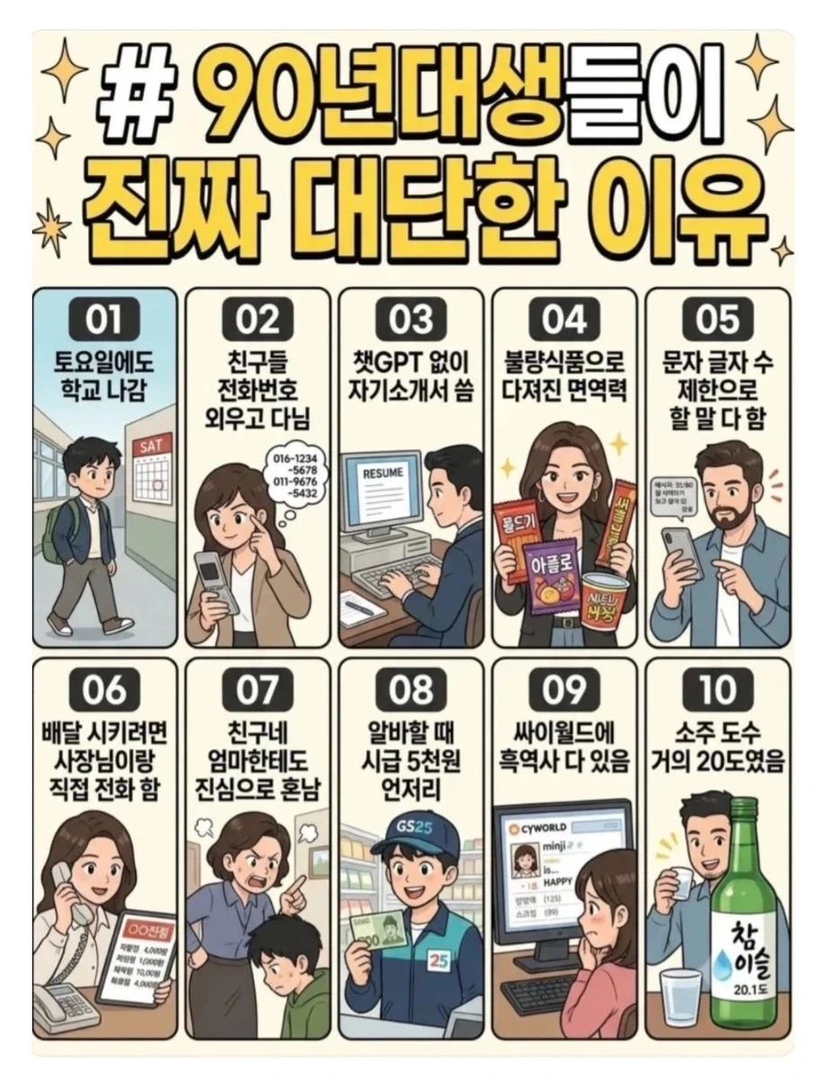 90년대생들이 대단한 이유