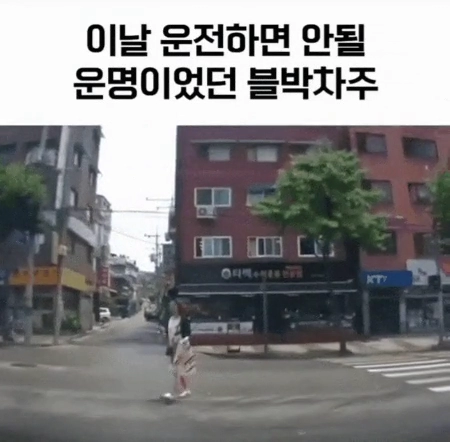 운전하면 안 될 운명이었던 블박 차주