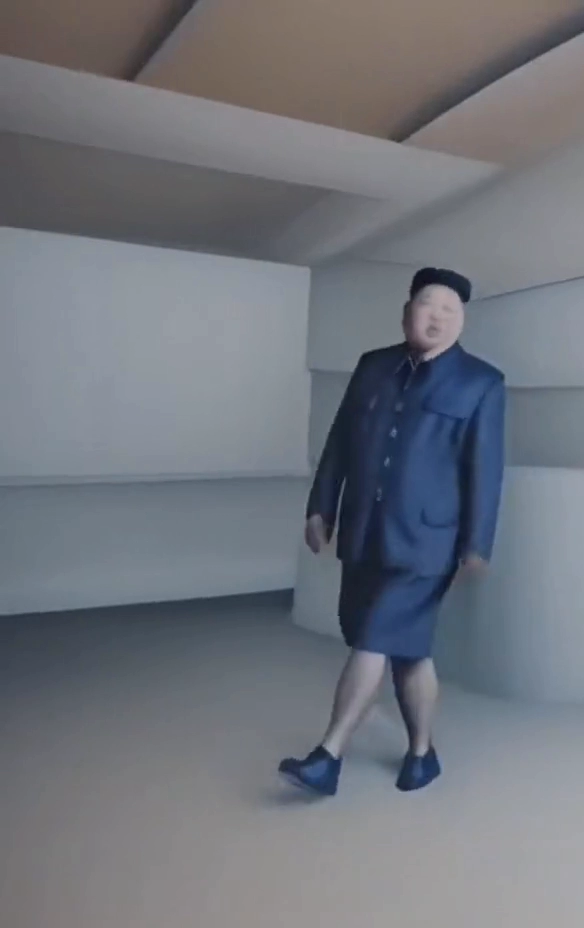 위원장님 축지법 쓰는 평양 슬릭백
