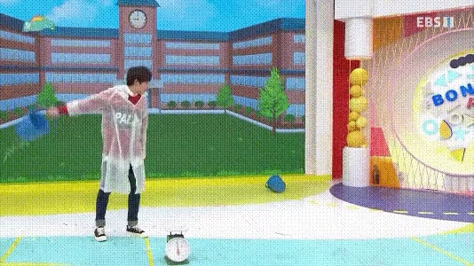 보니하니 물통돌리기 대참사 짤