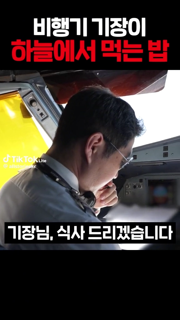비행기 기장이 먹는밥