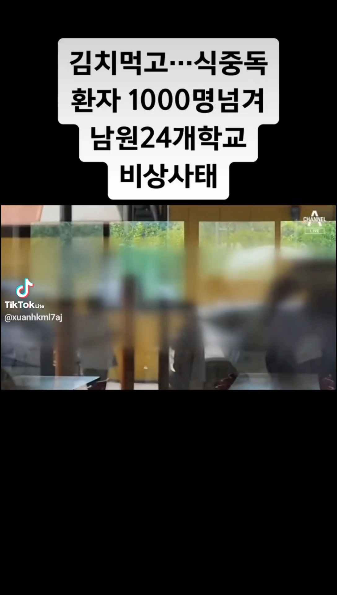 김치먹고 식중독