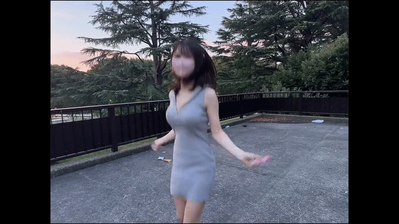 붙는원피스입고 줄넘기