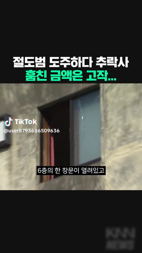 절도범 도주하다 추락사
