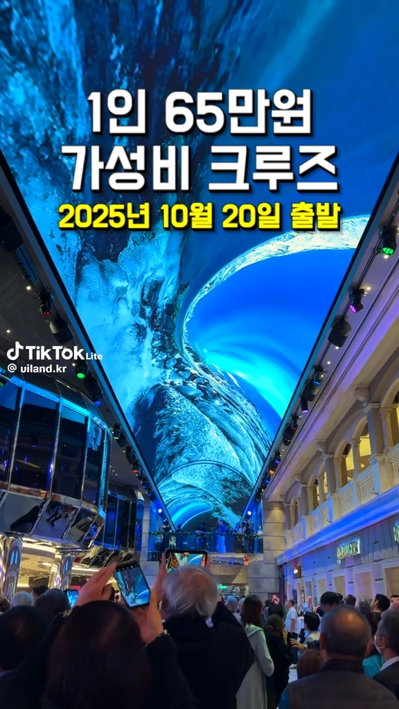 1인 65만원 가성비크루즈