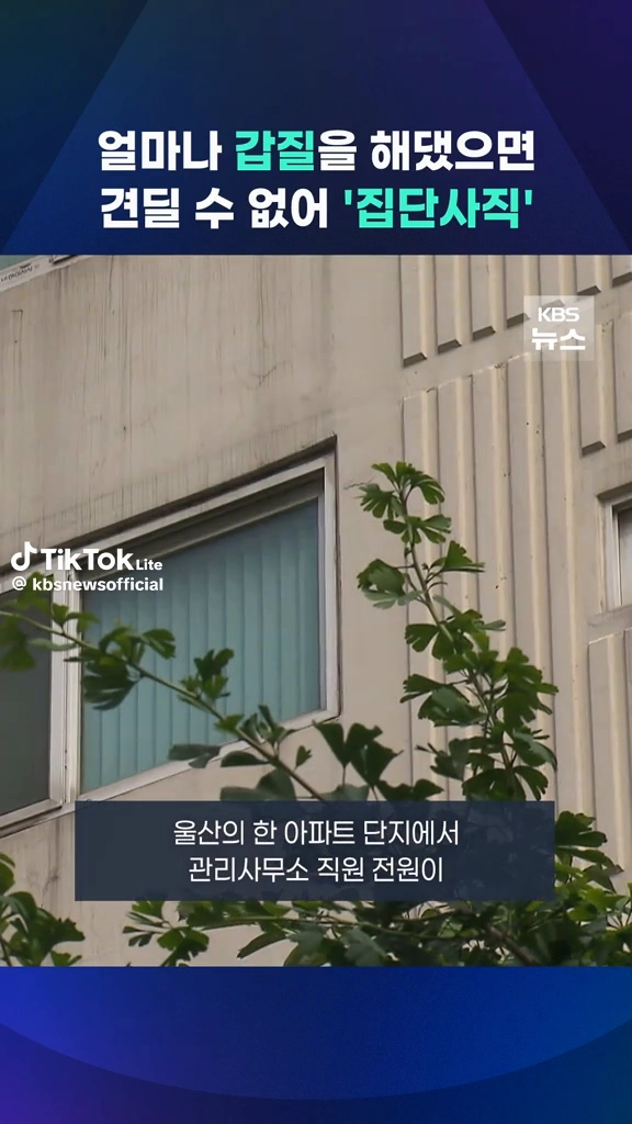 갑질에 집단사직