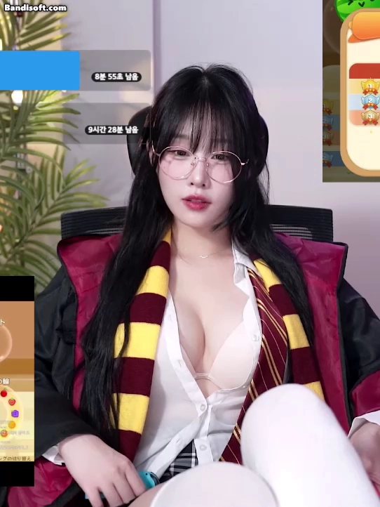 한갱 슴골 훤히 드러낸 생브라 해리포터 코스튬