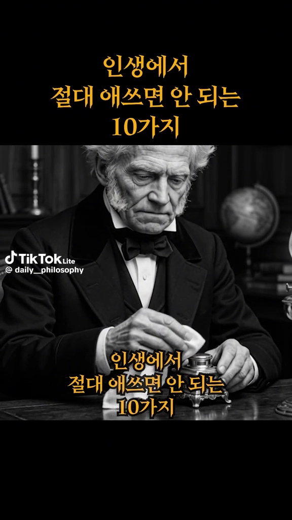 인생에서 애쓰면 안되는 10가지