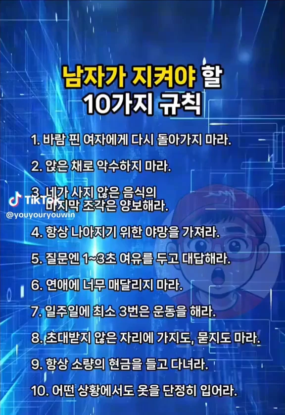 남자가 지켜야 할 규칙