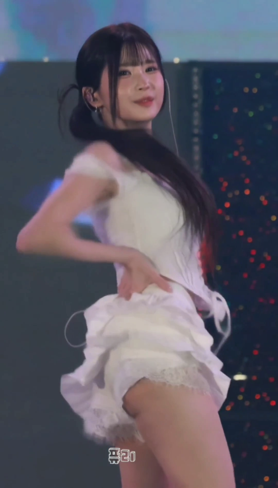 프나 송하영 프릴치마 레이스 속바지 떨리는 엉밑살
