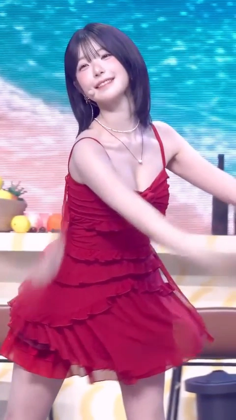 지헌 레드 드레스