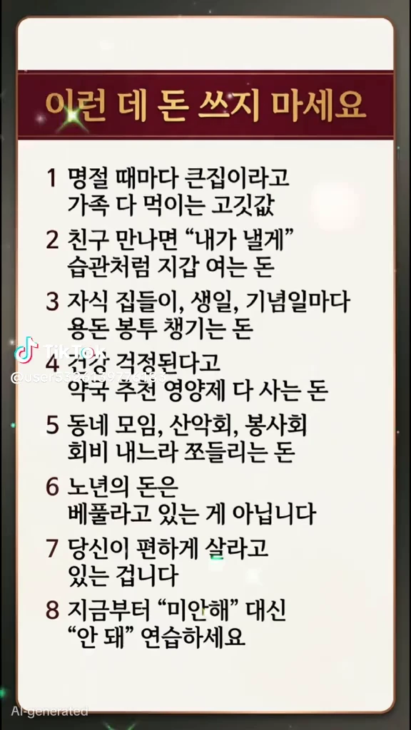 이런데 돈쓰지 마세요