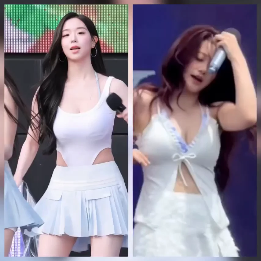 채연이랑 지민 비교