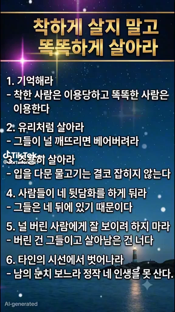 착하게 말고 똑똑하게 살아라