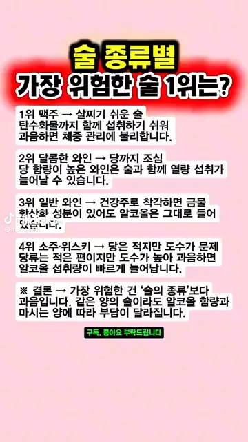 가장 위험한 술